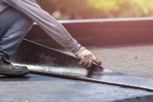 Professional Waterproofing technician working in Prairie Creek, IN